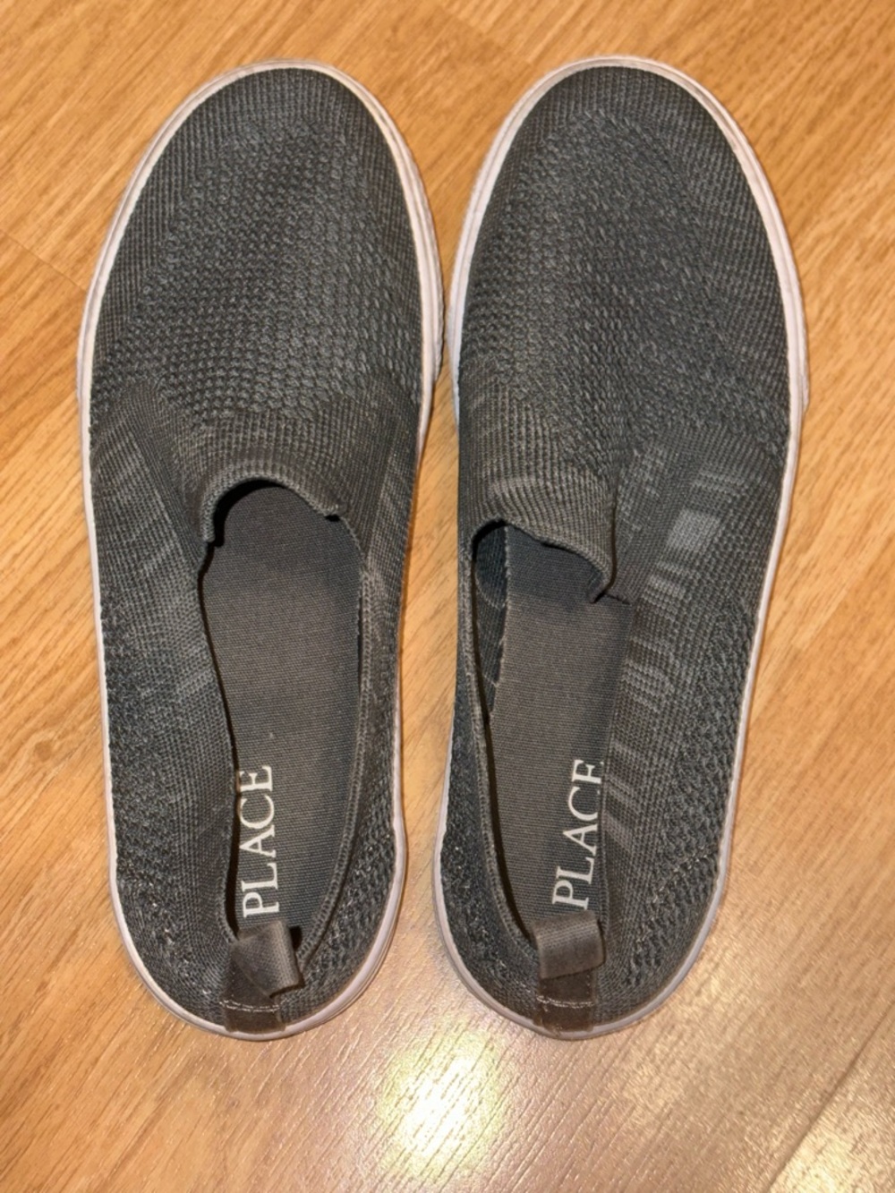 The Children's Place Black Slip-On Knit Sneakers